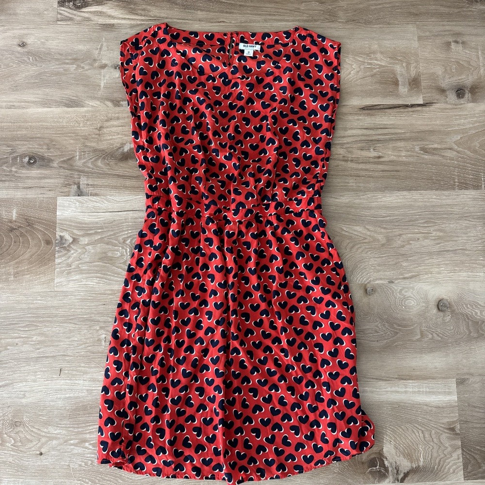 Old Navy Valentines Heart Sleeveless Lined Skirt  Dress Size Xs‎